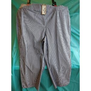 Lane Bryant Seersucker Capris 22